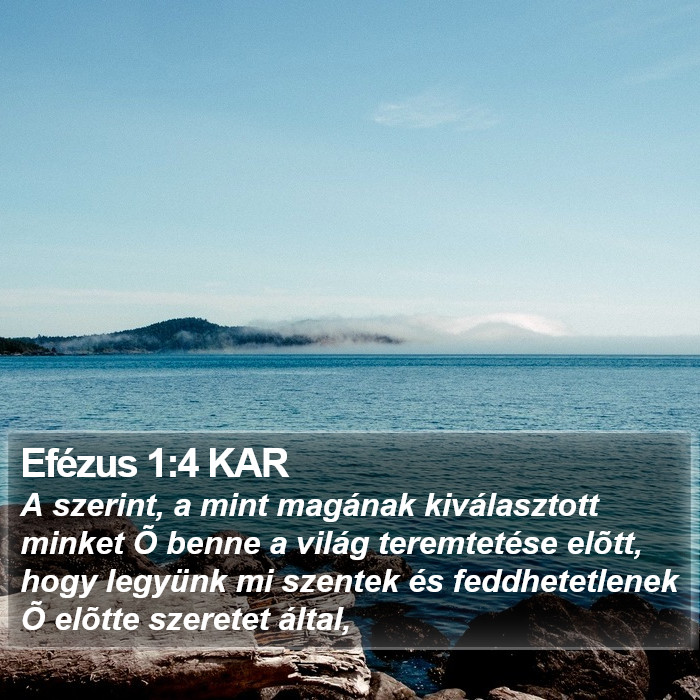 Efézus 1:4 KAR Bible Study