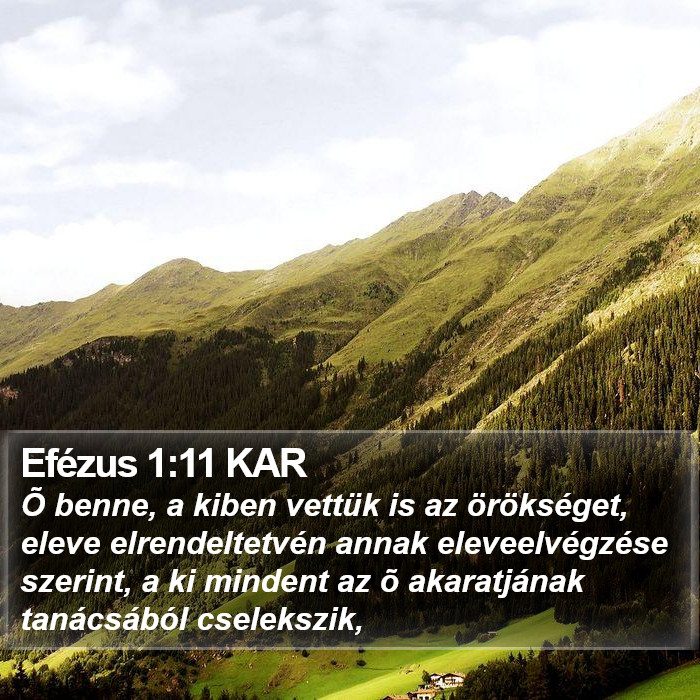 Efézus 1:11 KAR Bible Study