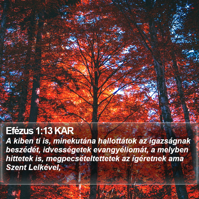 Efézus 1:13 KAR Bible Study