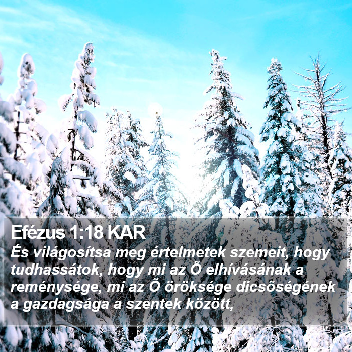 Efézus 1:18 KAR Bible Study