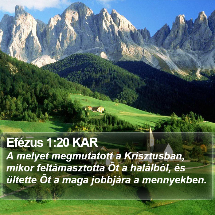 Efézus 1:20 KAR Bible Study