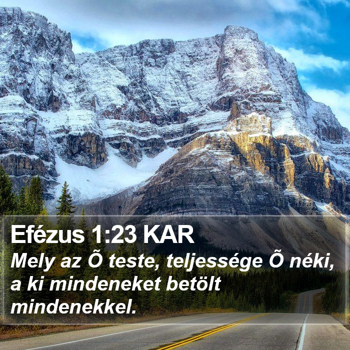 Efézus 1:23 KAR Bible Study