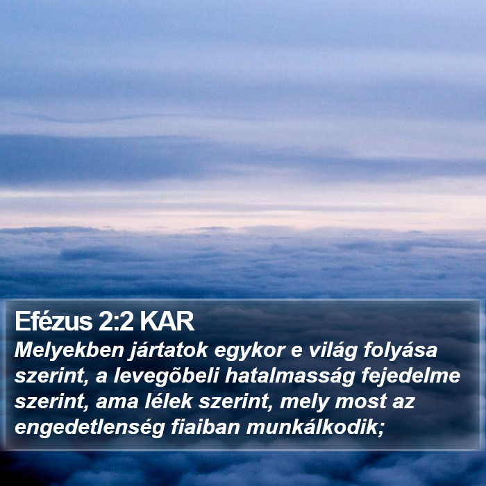 Efézus 2:2 KAR Bible Study