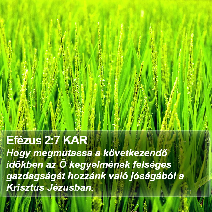 Efézus 2:7 KAR Bible Study