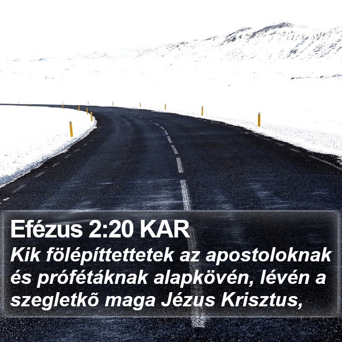 Efézus 2:20 KAR Bible Study