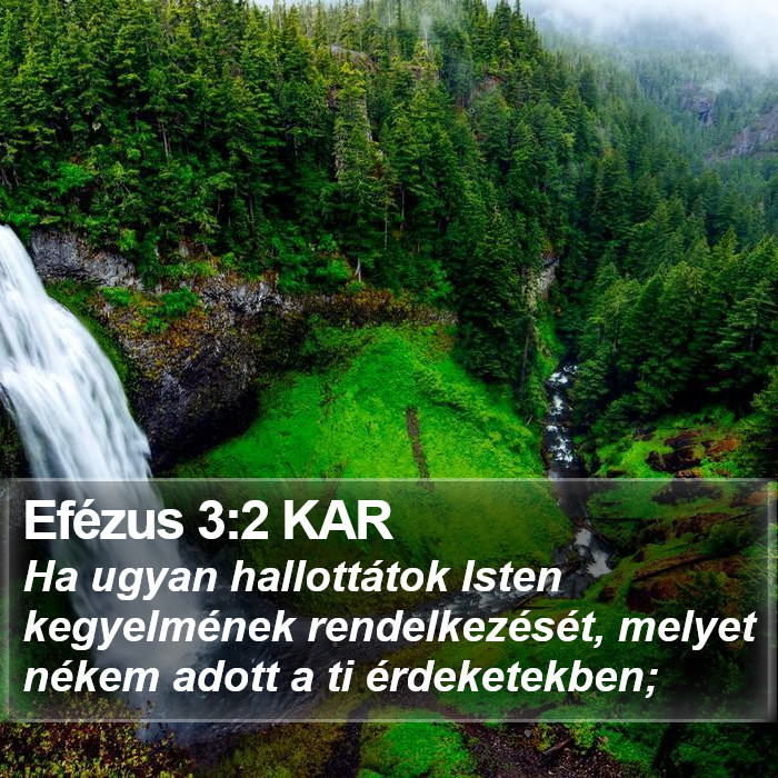 Efézus 3:2 KAR Bible Study