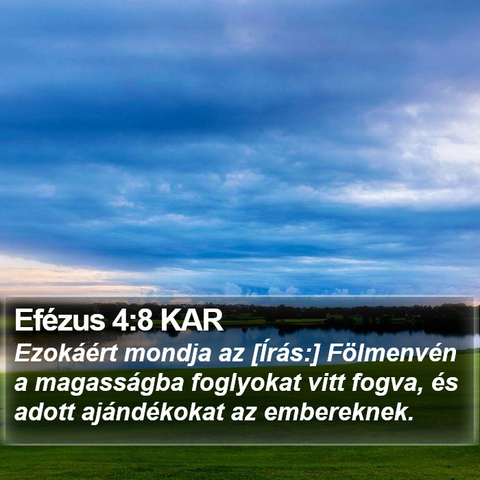 Efézus 4:8 KAR Bible Study