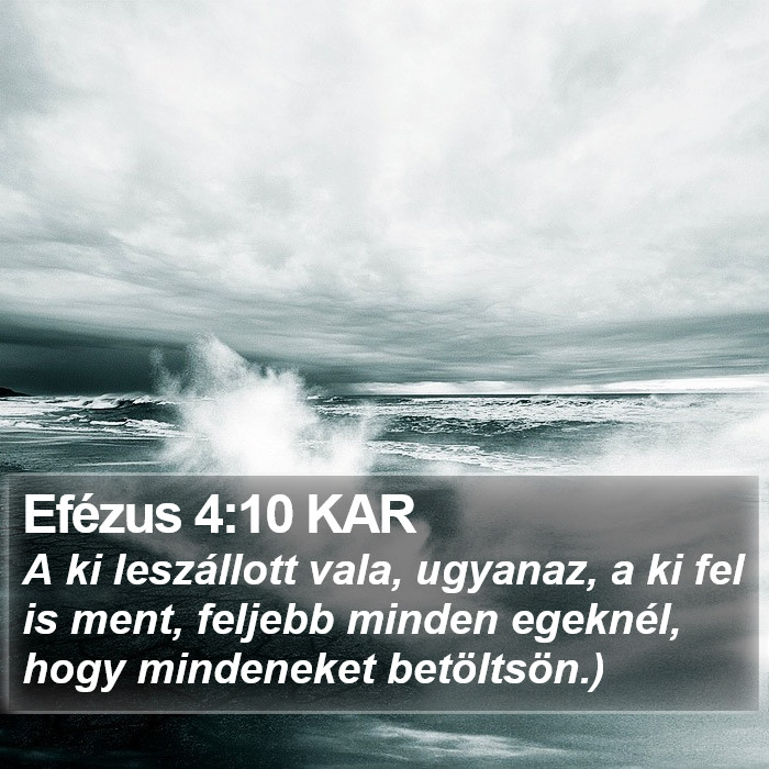 Efézus 4:10 KAR Bible Study