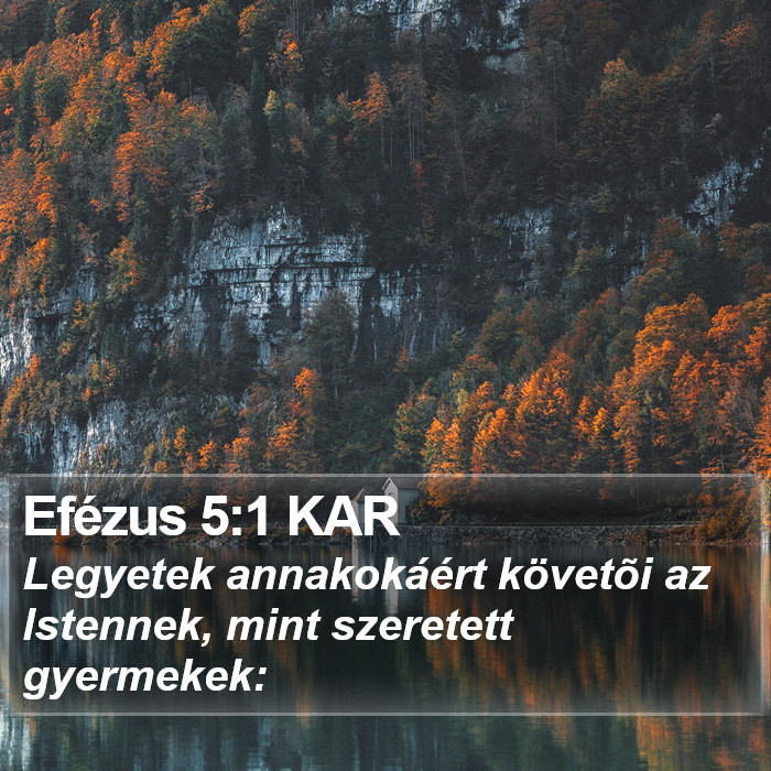 Efézus 5:1 KAR Bible Study