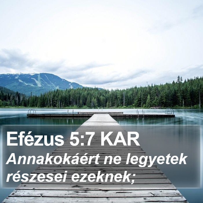 Efézus 5:7 KAR Bible Study