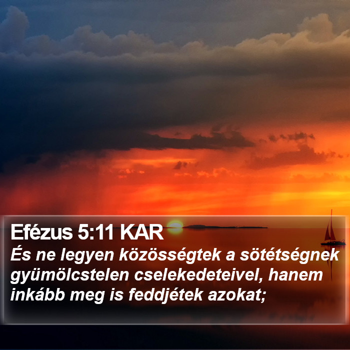 Efézus 5:11 KAR Bible Study