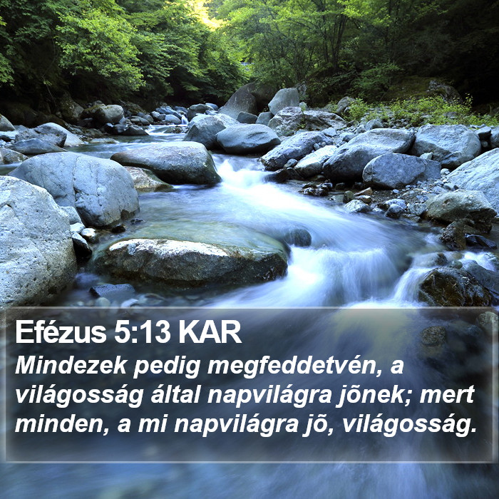 Efézus 5:13 KAR Bible Study