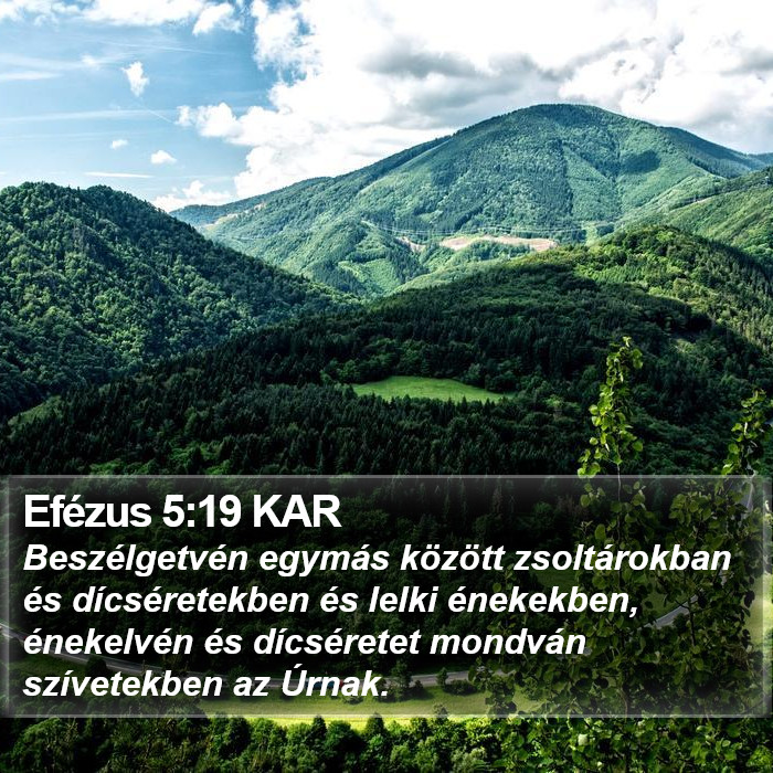 Efézus 5:19 KAR Bible Study