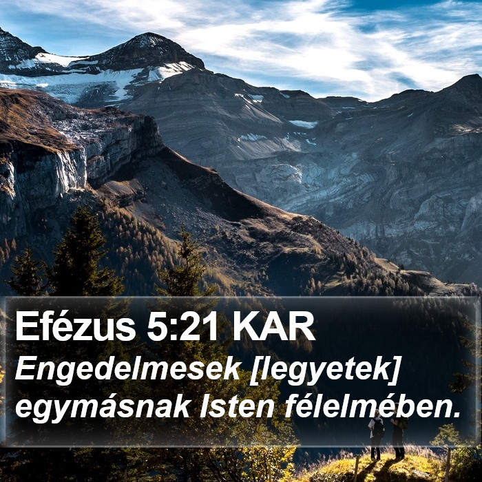 Efézus 5:21 KAR Bible Study