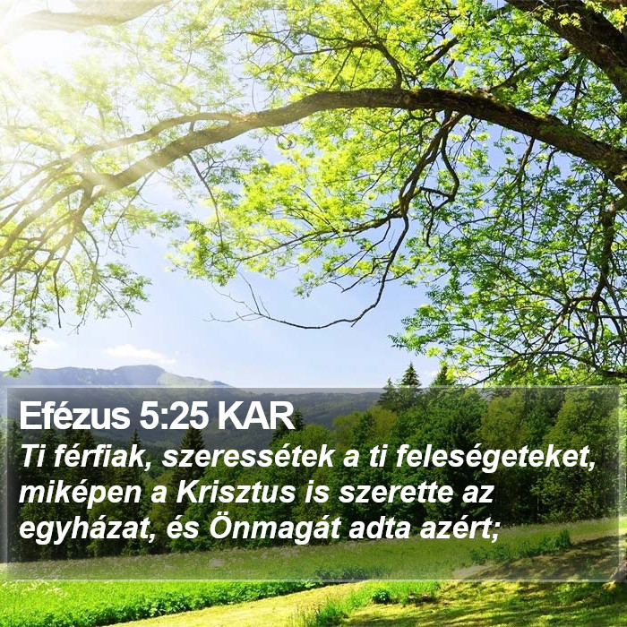 Efézus 5:25 KAR Bible Study