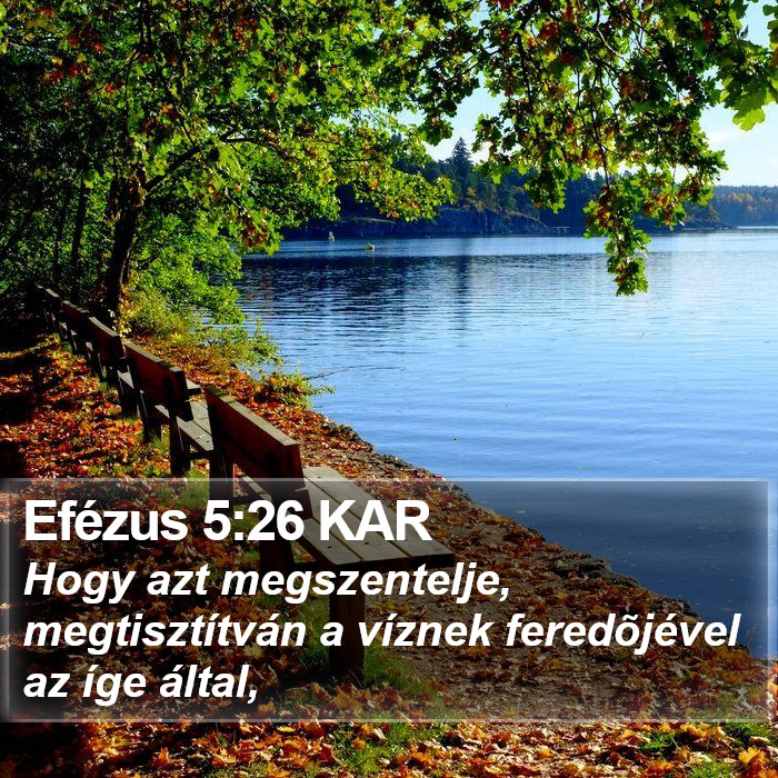 Efézus 5:26 KAR Bible Study