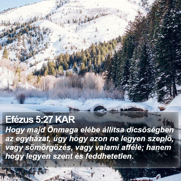 Efézus 5:27 KAR Bible Study