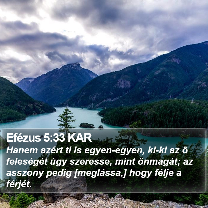 Efézus 5:33 KAR Bible Study