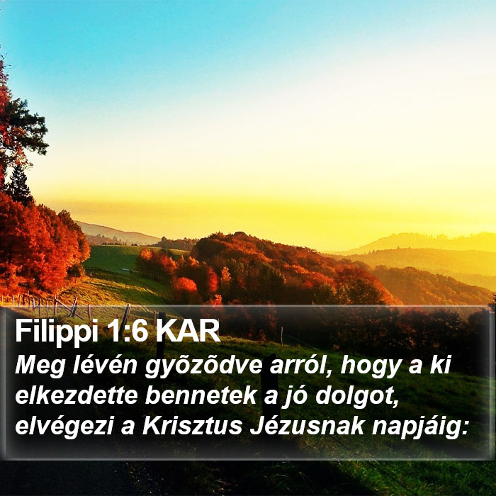 Filippi 1:6 KAR Bible Study