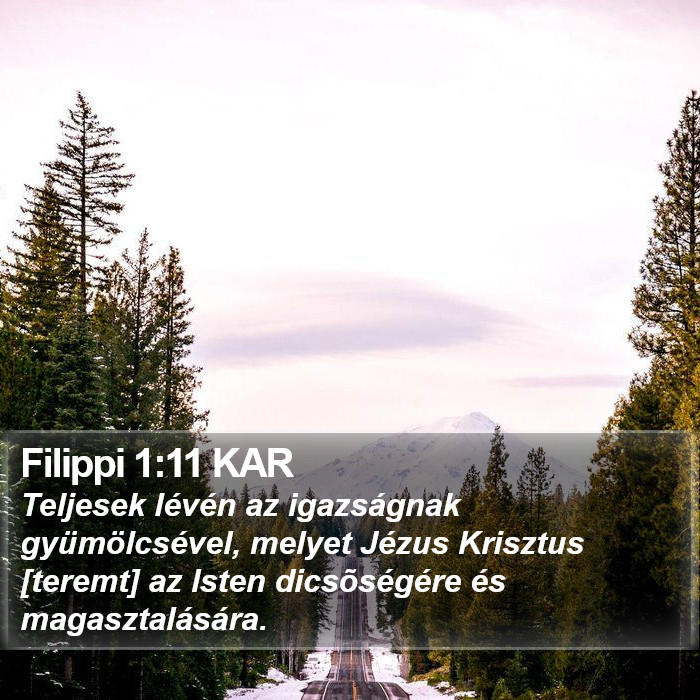 Filippi 1:11 KAR Bible Study