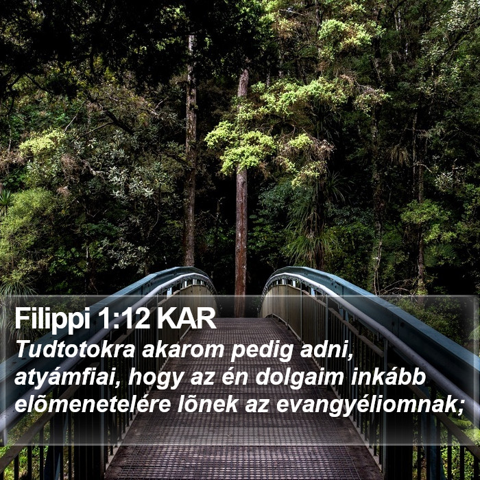 Filippi 1:12 KAR Bible Study