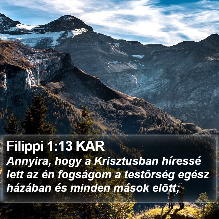 Filippi 1:13 KAR Bible Study