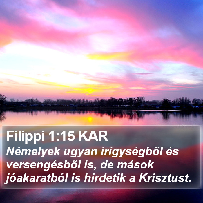 Filippi 1:15 KAR Bible Study