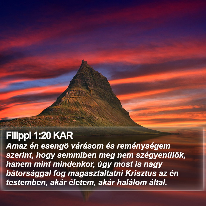 Filippi 1:20 KAR Bible Study