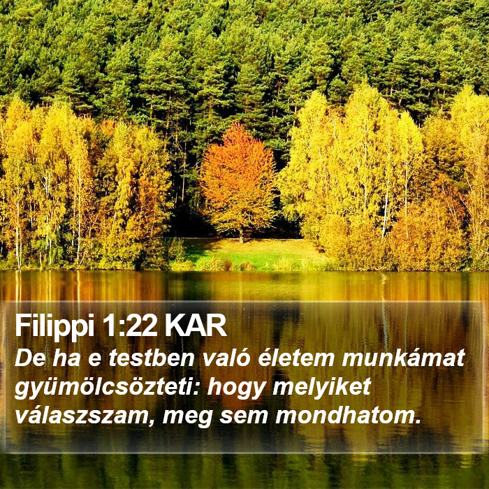 Filippi 1:22 KAR Bible Study