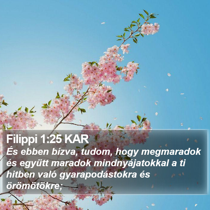 Filippi 1:25 KAR Bible Study