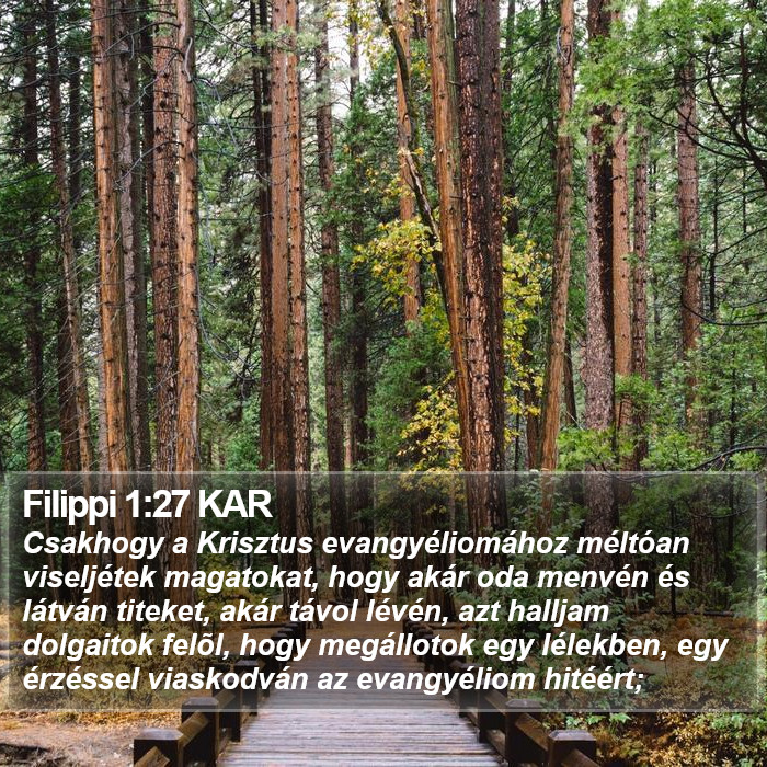 Filippi 1:27 KAR Bible Study