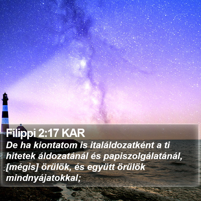 Filippi 2:17 KAR Bible Study