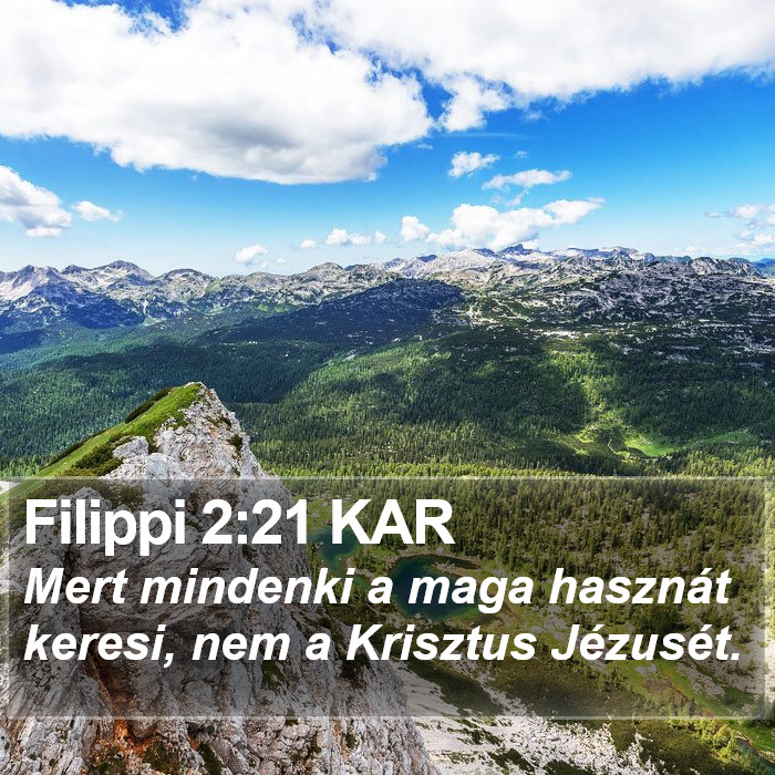 Filippi 2:21 KAR Bible Study