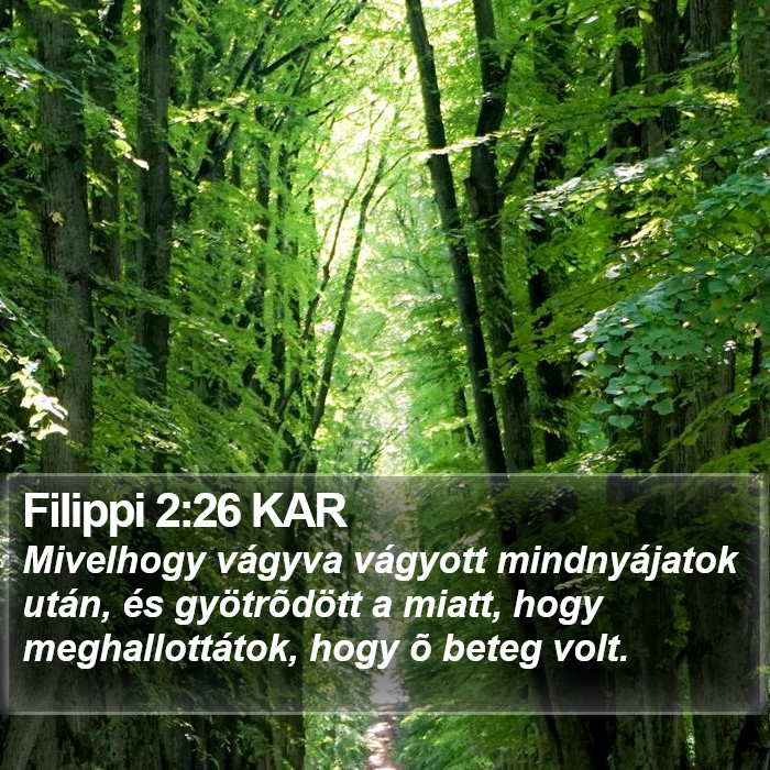 Filippi 2:26 KAR Bible Study