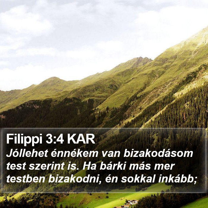 Filippi 3:4 KAR Bible Study