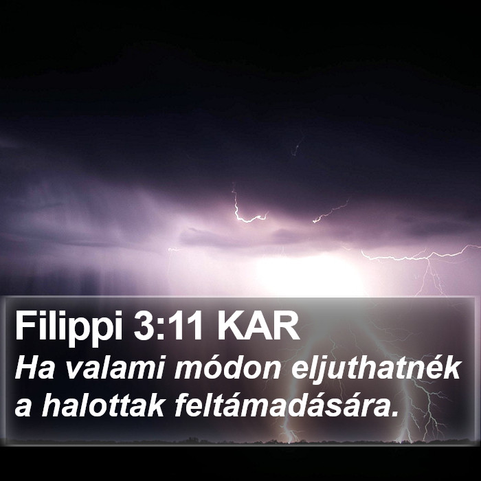 Filippi 3:11 KAR Bible Study