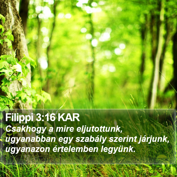 Filippi 3:16 KAR Bible Study