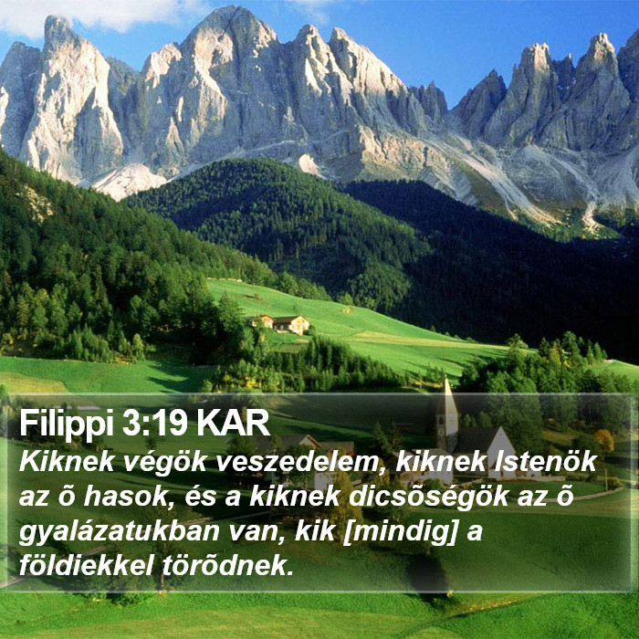 Filippi 3:19 KAR Bible Study