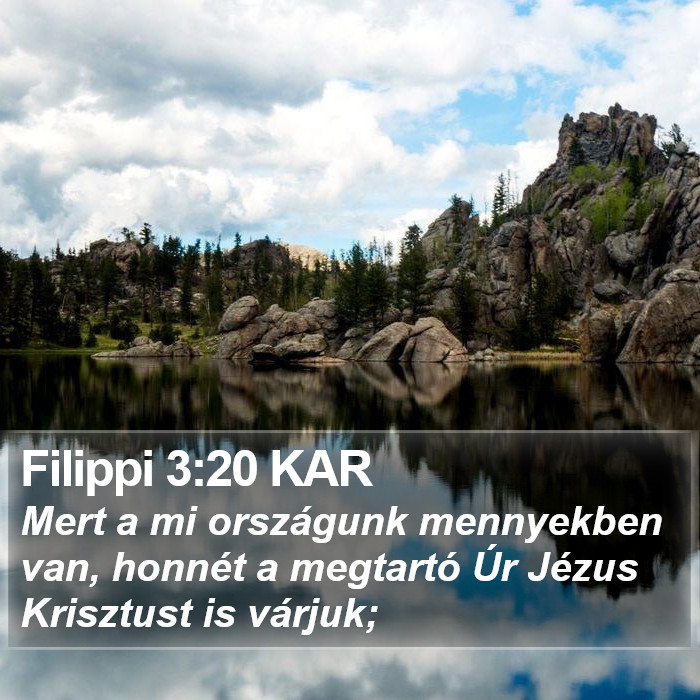 Filippi 3:20 KAR Bible Study