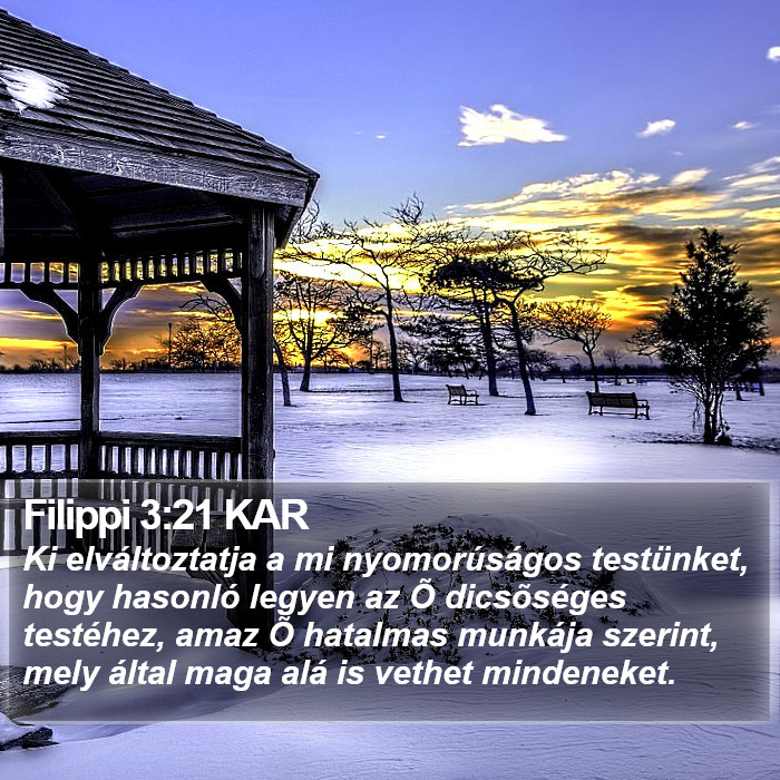 Filippi 3:21 KAR Bible Study