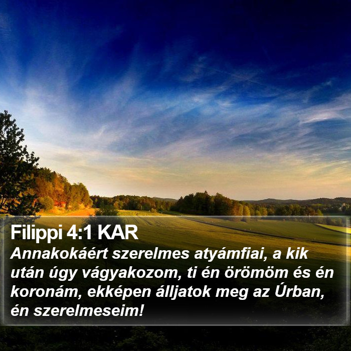 Filippi 4:1 KAR Bible Study