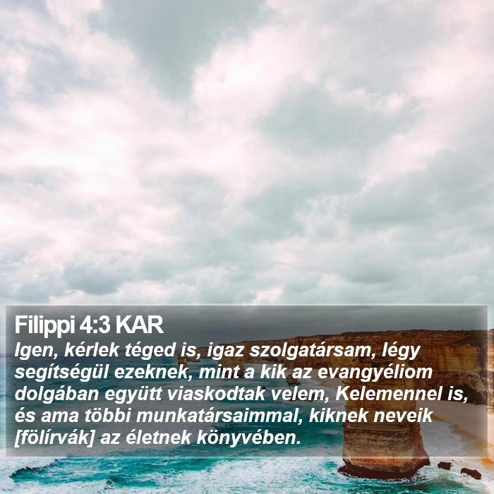 Filippi 4:3 KAR Bible Study