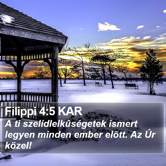 Filippi 4:5 KAR Bible Study