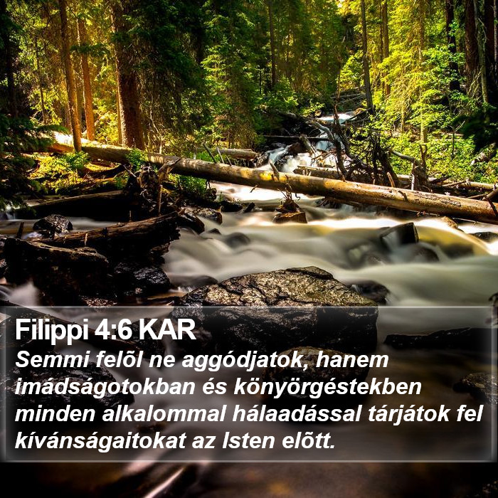 Filippi 4:6 KAR Bible Study