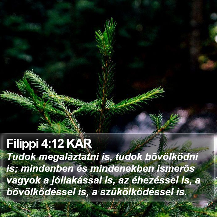 Filippi 4:12 KAR Bible Study