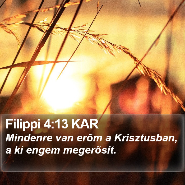 Filippi 4:13 KAR Bible Study