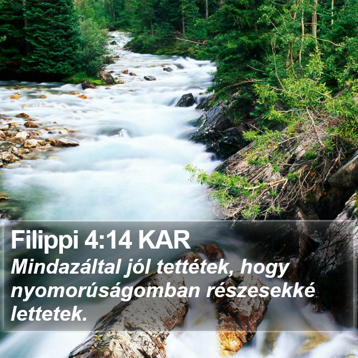 Filippi 4:14 KAR Bible Study