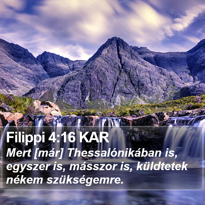 Filippi 4:16 KAR Bible Study