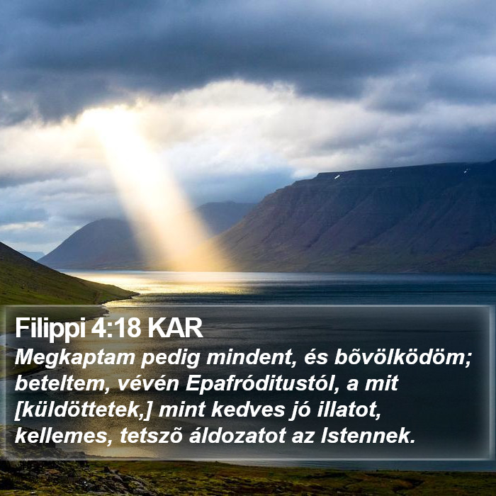 Filippi 4:18 KAR Bible Study