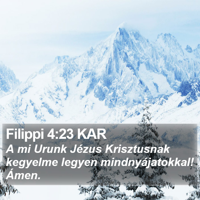 Filippi 4:23 KAR Bible Study